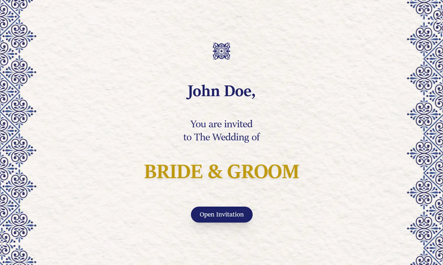 Wedding Invitation Cover Image